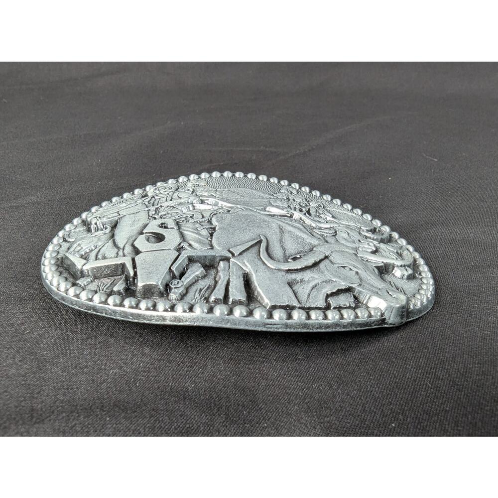 Vintage Award Design Medals Zee Series Western Cowboy Longhorn Belt Buckle Metal - Picture 8 of 9
